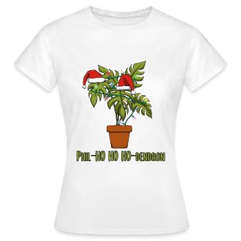 Fleuriste de noël fleuriste fleurs - T-shirt Femme - blanc - Devant - AI Model Female 172 dark (172cm)