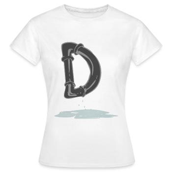 Tube D - T-shirt Femme - blanc - Devant - AI Model Female 172 dark (172cm)