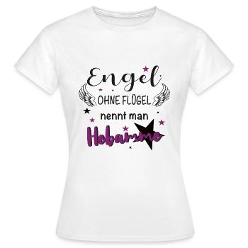 Hebamme Engel Geschenk - Frauen T-Shirt - Weiß - Vorne - AI Model Female 172 dark (172cm)