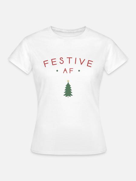 Festlicher AF - Frauen T-Shirt - Weiß
