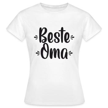 Beste Oma - Frauen T-Shirt - Weiß - Vorne - AI Model Female 172 dark (172cm)