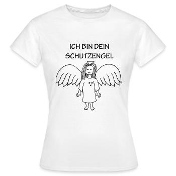 Schutzengel - Frauen T-Shirt - Weiß - Vorne - AI Model Female 172 dark (172cm)