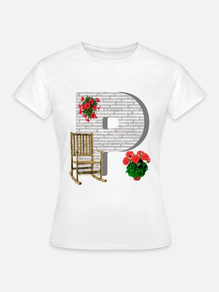 garten p - Frauen T-Shirt - Weiß