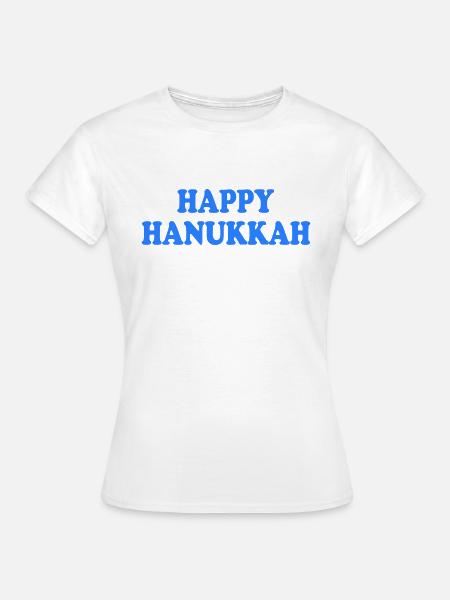 happy hanukkah - Frauen T-Shirt - Weiß