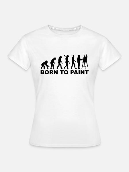 Malen - Frauen T-Shirt - Weiß