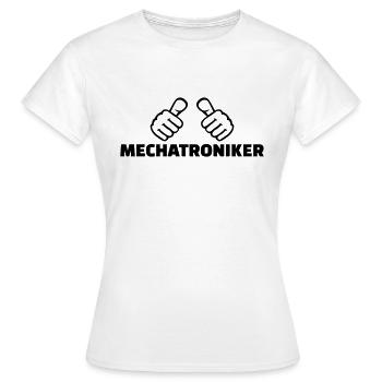 Mechatroniker - Frauen T-Shirt - Weiß - Vorne - AI Model Female 172 dark (172cm)