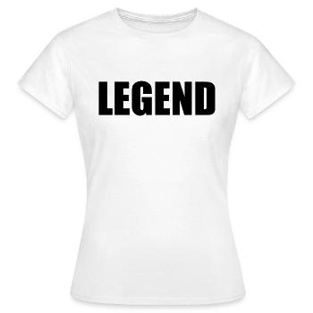Legend - T-shirt Femme - blanc - Devant - AI Model Female 172 dark (172cm)