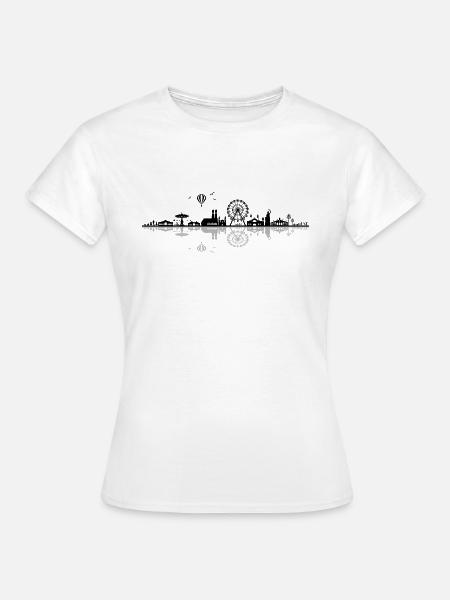 Skyline - München - Frauen T-Shirt - Weiß