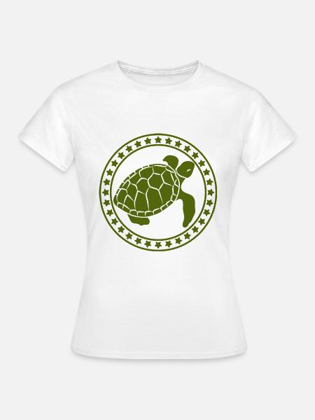 Schildkröte / Kriechtier - Reptilie - Frauen T-Shirt - Weiß