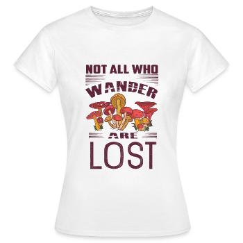 Cueilleurs de champignons et amis champignons - T-shirt Femme - blanc - Devant - AI Model Female 172 dark (172cm)