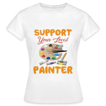 Maler und Lackierer, der Beste und Nervigste Beruf - Frauen T-Shirt - Weiß - Vorne - AI Model Female 172 dark (172cm)