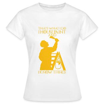 Maler und Lackierer, der Beste und Nervigste Beruf - Frauen T-Shirt - Weiß - Vorne - AI Model Female 172 dark (172cm)