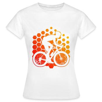 Damen Roadbike Rennradfahren Rennradfahrer - Frauen T-Shirt - Weiß - Vorne - AI Model Female 172 dark (172cm)