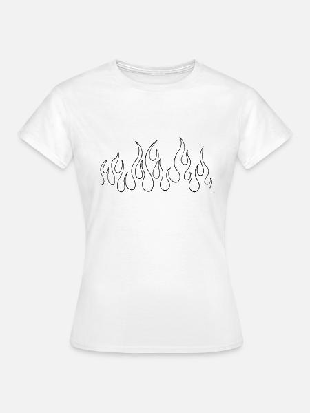 Feuer - Frauen T-Shirt - Weiß