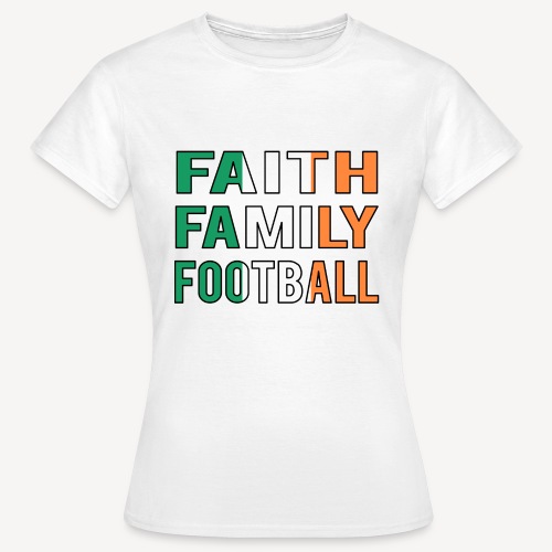 TRO FAMILIE FODBOLD - Dame-T-shirt