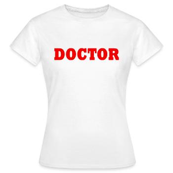 Médecin - T-shirt Femme - blanc - Devant - AI Model Female 172 dark (172cm)