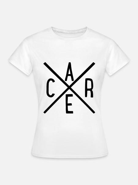 care - Frauen T-Shirt - Weiß
