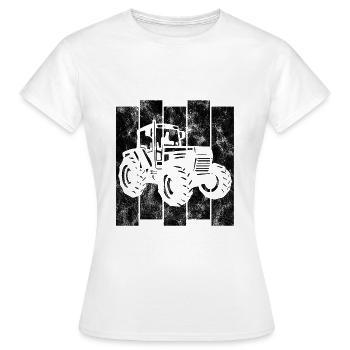 Bauer Retro Traktor Trecker Traktoren Bauernhof - Women's T-Shirt - white - Front - AI Model Female 172 dark (172cm)