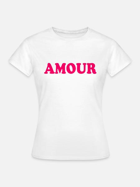 Amour - Frauen T-Shirt - Weiß