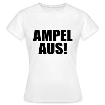 Ampel aus - Frauen T-Shirt - Weiß - Vorne - AI Model Female 172 dark (172cm)