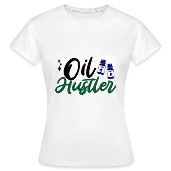 Oil Hustler Gift Fun Huiles essentielles Cadeau - T-shirt Femme - blanc - Devant - AI Model Female 172 dark (172cm)