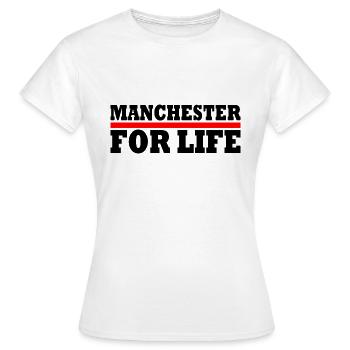 Manchester - T-shirt Femme - blanc - Devant - AI Model Female 172 dark (172cm)