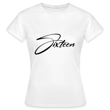 DOUX 16ÈME ANNIVERSAIRE SEIZE - T-shirt Femme - blanc - Devant - AI Model Female 172 dark (172cm)