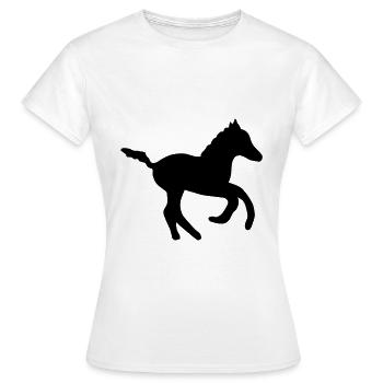 kleines süßes Fohlen - Frauen T-Shirt - Weiß - Vorne - AI Model Female 172 dark (172cm)