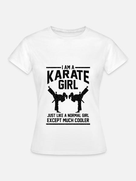 Karate Mädchen Geschenk - Frauen T-Shirt - Weiß