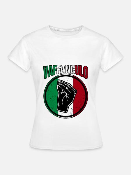 Italien Italiener Vaffanculo - Frauen T-Shirt - Weiß