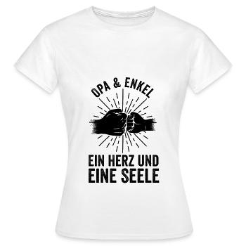 Großvater Enkel Opa - Frauen T-Shirt - Weiß - Vorne - AI Model Female 172 dark (172cm)