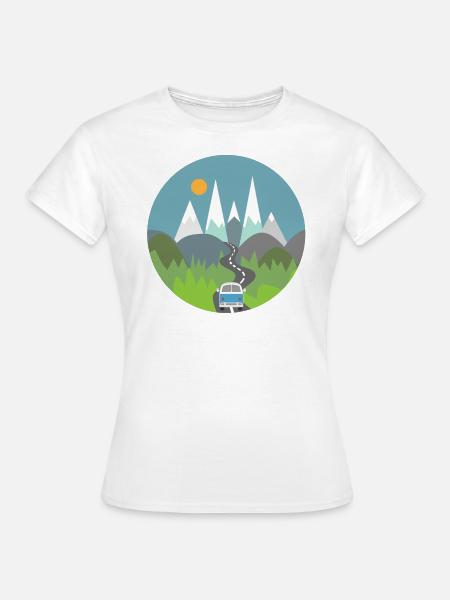 Camping - Frauen T-Shirt - Weiß