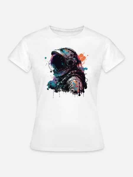 Gothic Astronaut - Frauen T-Shirt - Weiß