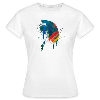 Fallschirm - Frauen T-Shirt - Weiß - Vorne - AI Model Female 172 dark (172cm)