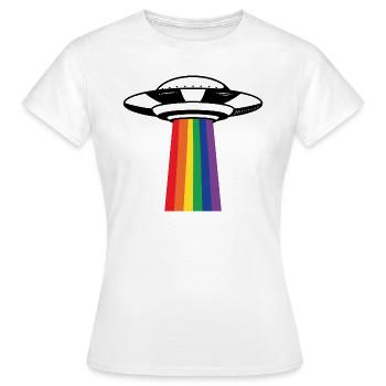 Don des droits de l'homme UGB lgbt - T-shirt Femme - blanc - Devant - AI Model Female 172 dark (172cm)