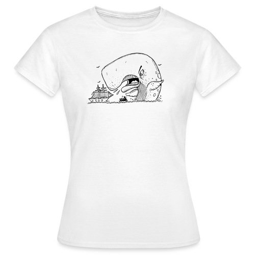 moby dick gets upset - Camiseta mujer