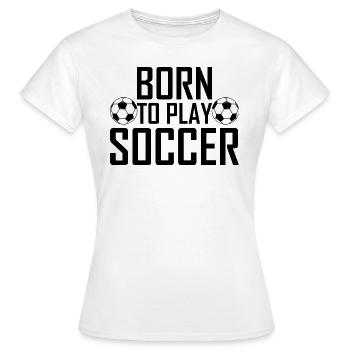 football - T-shirt Femme - blanc - Devant - AI Model Female 172 dark (172cm)