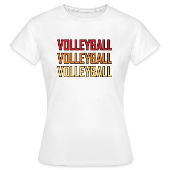 Volleyball Volleyball Volleyball - Women's T-Shirt - white - Front - AI Model Female 172 dark (172cm)