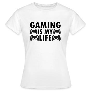 Gaming - T-shirt Femme - blanc - Devant - AI Model Female 172 dark (172cm)