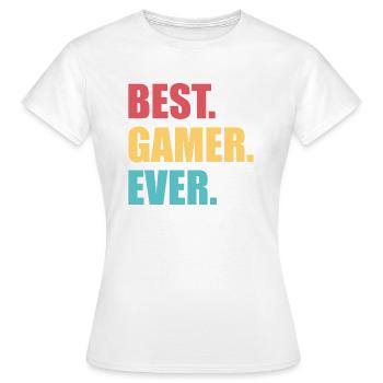 Gaming - T-shirt Femme - blanc - Devant - AI Model Female 172 dark (172cm)