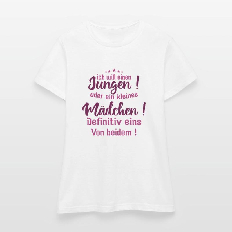 Kleiner Junge | ich will einen jungen oder ein Frauen T-Shirt