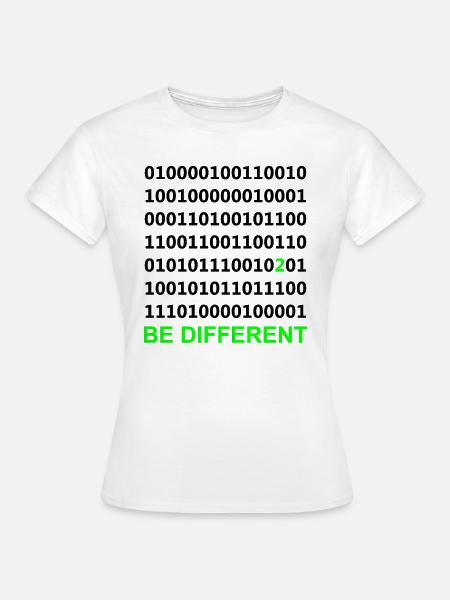 Nerd - Binär - Frauen T-Shirt - Weiß