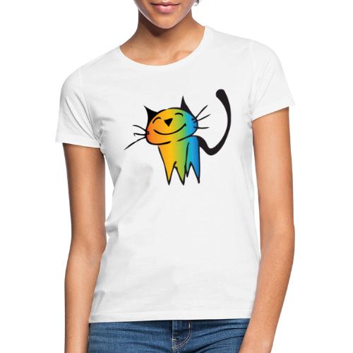 Cute Rainbow Cat - Frauen T-Shirt