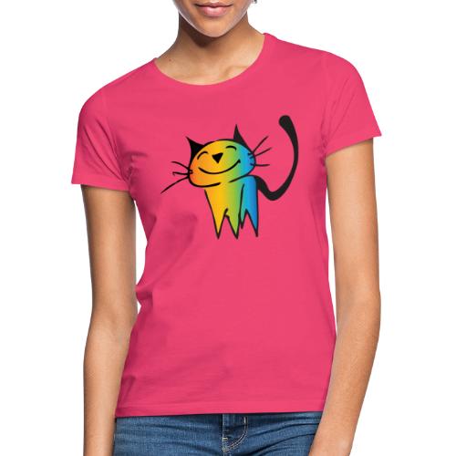 Cute Rainbow Cat - Frauen T-Shirt