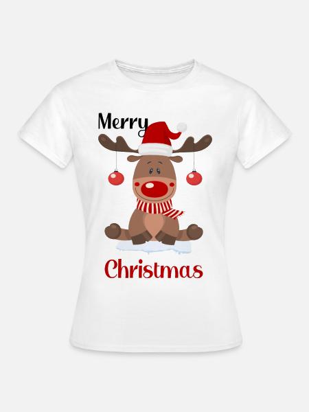 Reindeer Christmassy - Women's T-Shirt - white