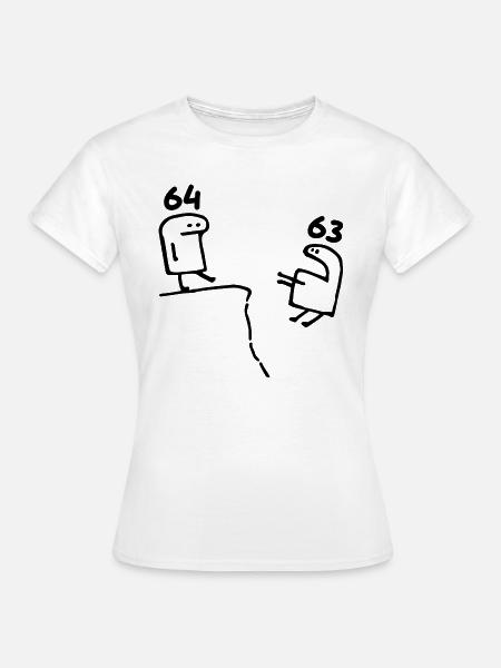 64 Jahre alt - Lustiges Geschenk zum 64. Geburtstag 64 Jahre alt - Frauen T-Shirt - Weiß