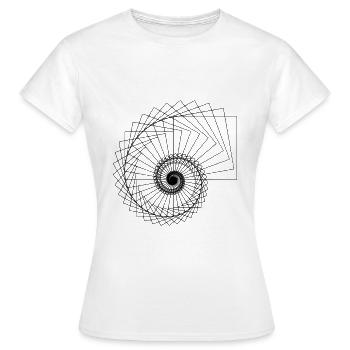 spirale - T-shirt Femme - blanc - Devant - AI Model Female 172 dark (172cm)