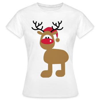 Noël - T-shirt Femme - blanc - Devant - AI Model Female 172 dark (172cm)