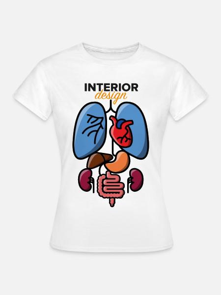 Design d'intérieur - T-shirt Femme - blanc