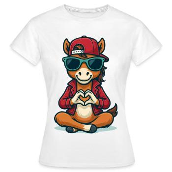 Aimer les vibrations de Colt - T-shirt Femme - blanc - Devant - AI Model Female 172 dark (172cm)